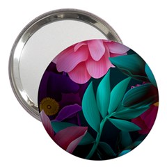 Eaves, Mate, Pink, Purple, Stock Wall 3  Handbag Mirrors by nateshop