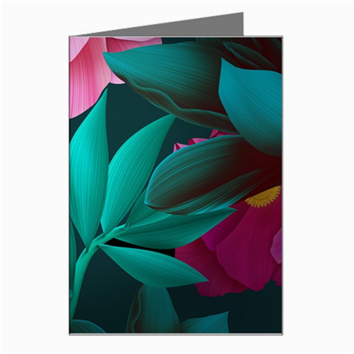 Eaves, Mate, Pink, Purple, Stock Wall Greeting Card