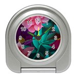 Eaves, Mate, Pink, Purple, Stock Wall Travel Alarm Clock Front