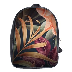 Flowers, Green, Hold, Huawei School Bag (large) by nateshop