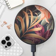 Flowers, Green, Hold, Huawei Wireless Fast Charger(black) by nateshop