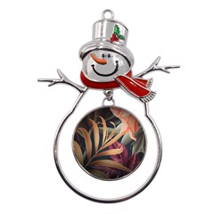 Flowers, Green, Hold, Huawei Metal Snowman Ornament by nateshop