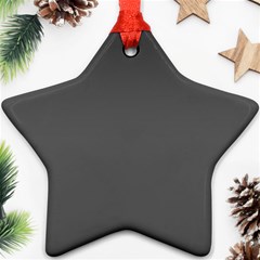 Gray, Color, Background, Monochrome, Minimalism Star Ornament (two Sides) by nateshop