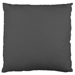 Gray, Color, Background, Monochrome, Minimalism Standard Premium Plush Fleece Cushion Case (two Sides) by nateshop