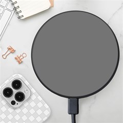 Gray, Color, Background, Monochrome, Minimalism Wireless Fast Charger(black) by nateshop