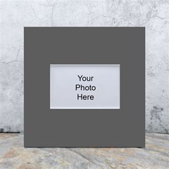 Gray, Color, Background, Monochrome, Minimalism White Box Photo Frame 4  X 6  by nateshop