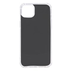 Gray, Color, Background, Monochrome, Minimalism Iphone 14 Plus Tpu Uv Print Case by nateshop