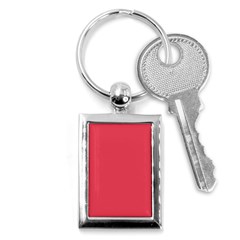 Pink, Color, Background, Monochromic, Minimalism Key Chain (rectangle) by nateshop