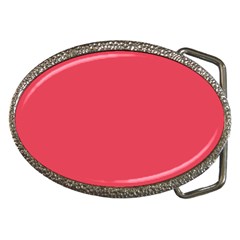 Pink, Color, Background, Monochromic, Minimalism Belt Buckles by nateshop