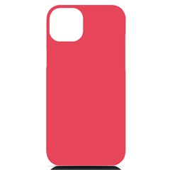 Pink, Color, Background, Monochromic, Minimalism Iphone 14 Plus Black Uv Print Case by nateshop