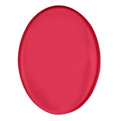 Pink, Color, Background, Monochromic, Minimalism Oval Glass Fridge Magnet (4 Pack) by nateshop