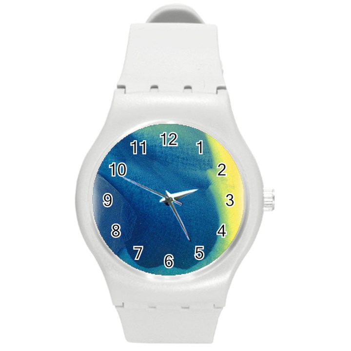 Plus, Curved Round Plastic Sport Watch (M)