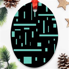 Rectangles, Cubes, Forma Ornament (oval) by nateshop