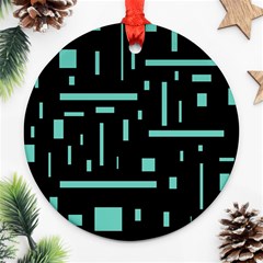 Rectangles, Cubes, Forma Ornament (round) by nateshop