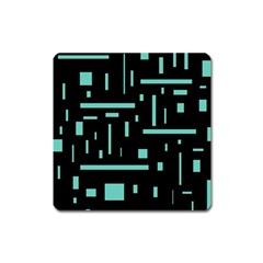 Rectangles, Cubes, Forma Square Magnet by nateshop