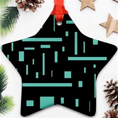 Rectangles, Cubes, Forma Star Ornament (two Sides) by nateshop