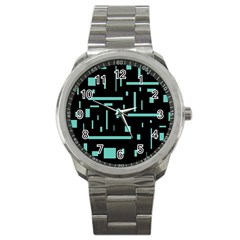 Rectangles, Cubes, Forma Sport Metal Watch by nateshop