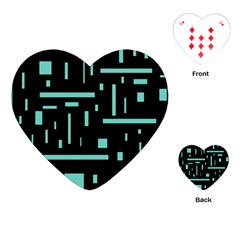 Rectangles, Cubes, Forma Playing Cards Single Design (heart) by nateshop