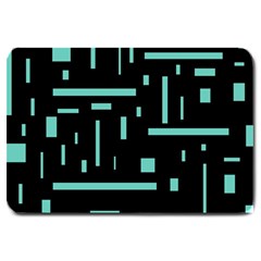 Rectangles, Cubes, Forma Large Doormat by nateshop