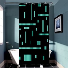 Rectangles, Cubes, Forma Shower Curtain 36  X 72  (stall)  by nateshop