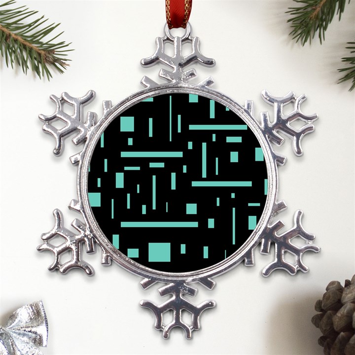 Rectangles, Cubes, Forma Metal Large Snowflake Ornament