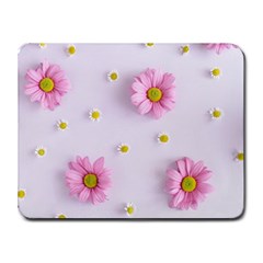 Springpurple Flower On A Purple Background Small Mousepad by nateshop