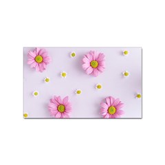 Springpurple Flower On A Purple Background Sticker Rectangular (100 Pack) by nateshop