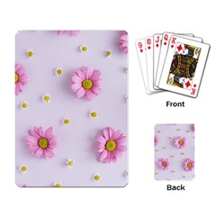 Springpurple Flower On A Purple Background Playing Cards Single Design (rectangle) by nateshop