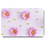 Springpurple Flower On A Purple Background Large Doormat 30 x20  Door Mat