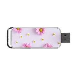 Springpurple Flower On A Purple Background Portable Usb Flash (one Side) by nateshop