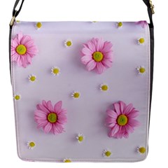 Springpurple Flower On A Purple Background Flap Closure Messenger Bag (s) by nateshop