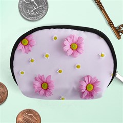 Springpurple Flower On A Purple Background Accessory Pouch (medium) by nateshop