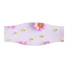 Springpurple Flower On A Purple Background Stretchable Headband by nateshop