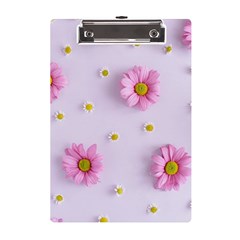 Springpurple Flower On A Purple Background A5 Acrylic Clipboard by nateshop