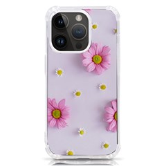 Springpurple Flower On A Purple Background Iphone 14 Pro Tpu Uv Print Case by nateshop