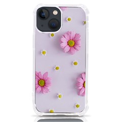 Springpurple Flower On A Purple Background Iphone 13 Mini Tpu Uv Print Case by nateshop