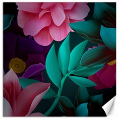 Flowers, Mate, Pink, Purple, Stock Wall Canvas 20  X 20 