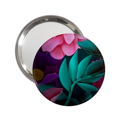 Flowers, Mate, Pink, Purple, Stock Wall 2 25  Handbag Mirrors by nateshop