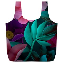 Flowers, Mate, Pink, Purple, Stock Wall Full Print Recycle Bag (xl) by nateshop