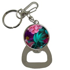 Flowers, Mate, Pink, Purple, Stock Wall Bottle Opener Key Chain by nateshop