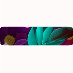 Flowers, Mate, Pink, Purple, Stock Wall Large Bar Mat by nateshop