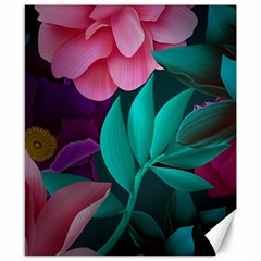 Flowers, Mate, Pink, Purple, Stock Wall Canvas 8  X 10  by nateshop