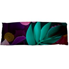 Flowers, Mate, Pink, Purple, Stock Wall Body Pillow Case Dakimakura (two Sides) by nateshop