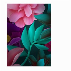 Flowers, Mate, Pink, Purple, Stock Wall Large Garden Flag (two Sides) by nateshop