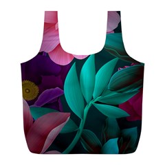 Flowers, Mate, Pink, Purple, Stock Wall Full Print Recycle Bag (l) by nateshop