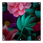 flowers, Mate, Pink, Purple, Stock Wall Banner and Sign 3  x 3  Front