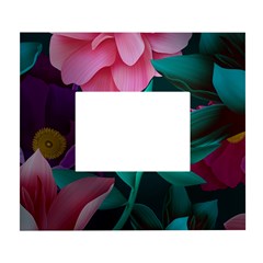 Flowers, Mate, Pink, Purple, Stock Wall White Wall Photo Frame 5  X 7  by nateshop