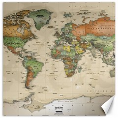 Vintage World Map Aesthetic Canvas 16  X 16  by Cemarart