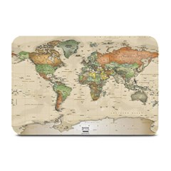 Vintage World Map Aesthetic Plate Mats by Cemarart