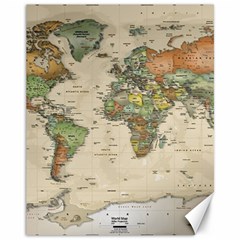 Vintage World Map Aesthetic Canvas 11  X 14  by Cemarart